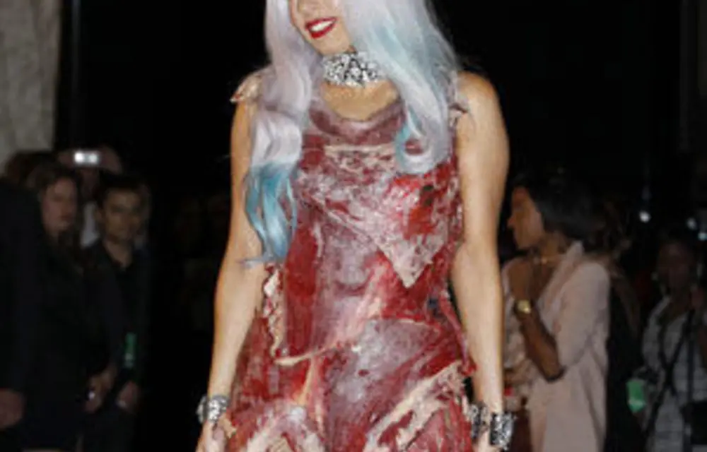 beyonce lady gaga meat dress 2010 Fashion Roundup - no.2