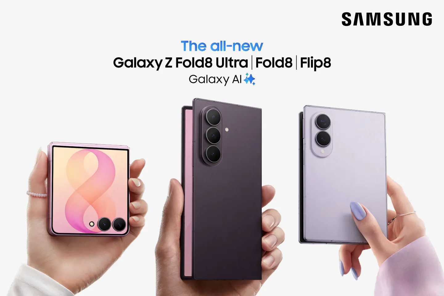 Samsung Galaxy Z Fold8 Ultra, Fold8 and Flip8: Foldables, Perfected for Every Way of Living
