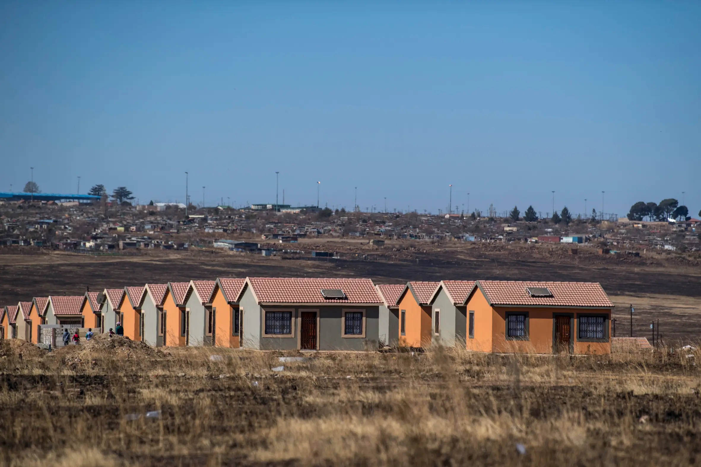 We built many free houses, out of bounds