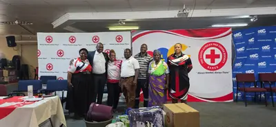The National Lotteries Commission, through Research-Based Funding to the South African Red Cross Society, distributes humanitarian relief parcels to families in Limpopo and Mpumalanga affected by floods disaster